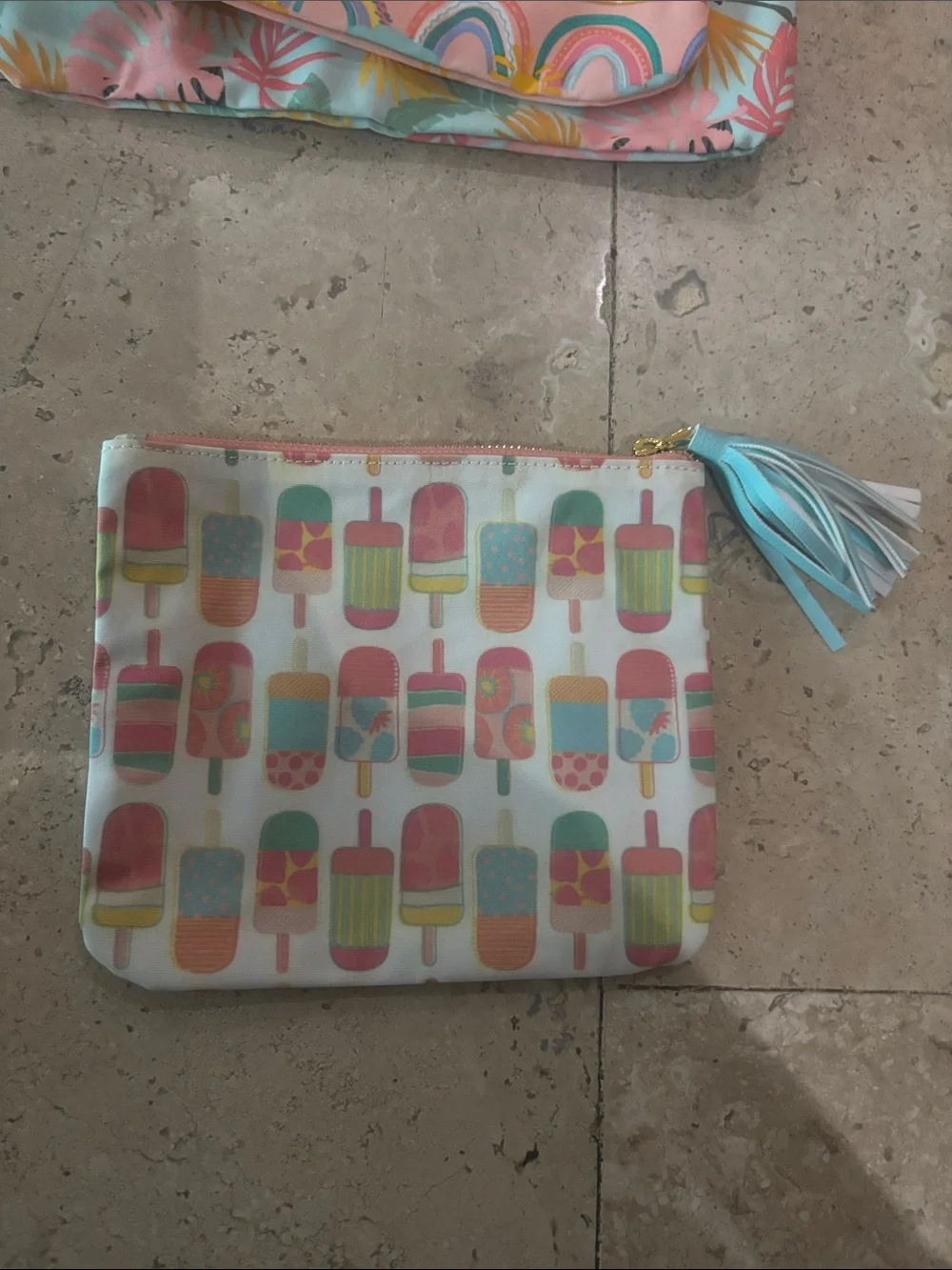 Matilda Jane Pink Aqua Rainbow & Floral Kids Accessory Set